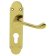 DL168Y Oakley Euro Lock Door Handle Polished Brass - 2