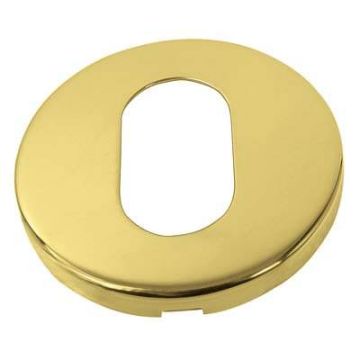 In3Eu 52Mm P.Brass Oval Profile Key Hole Cover 8Mm