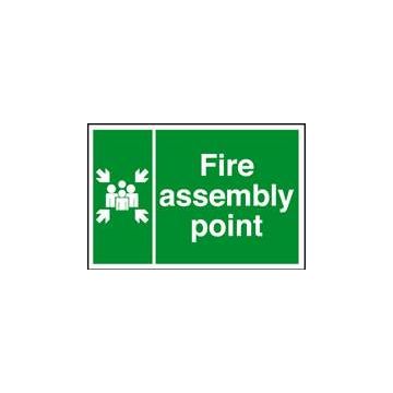 Fire Assembly Point 200Mm X 300Mm Rigid Plastic Sign