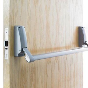 Briton 379E-N Silver Mortice Panic Bar Nightlatch EN 1125