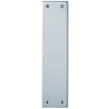 M39Sc 305Mm X 70Mm Satin Chrome Victorian Finger Plate