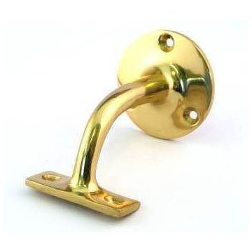 AA84 Polished Brass 63mm Handrail Bracket