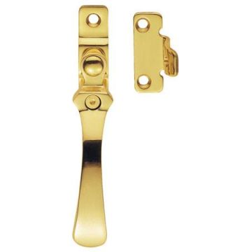 V1005Lck P.Brass Victorian Locking Casement Fastener Wp