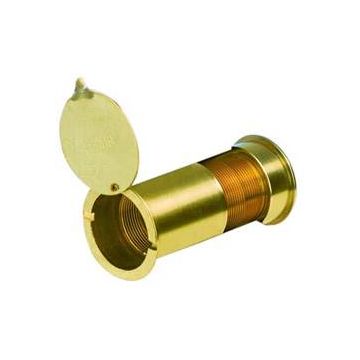 Yale Ws9 Large P.Brass Door Viewer 180 Degree (40-100Mm Thick Doors)