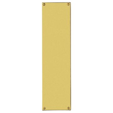 229Mm X 76Mm 16G Polished & Laq. Brass Finger Plate