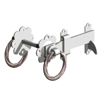 1137 152Mm Ring Gate Catch Spelter Galvanised