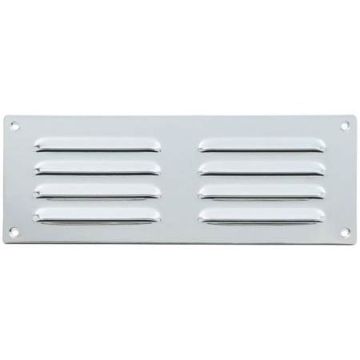 305 x 76mm Louvre Vent Polished Stainless HD5635