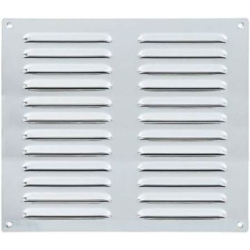 305 x 305mm Louvre Vent Polished Stainless HD5637