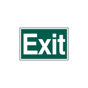 Exit Sign Text Only PVC 1515 