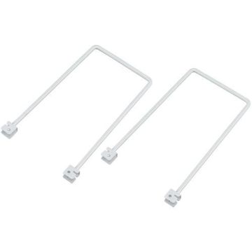 IS8085 White 150mm Shelving Book Support (1 Pair)