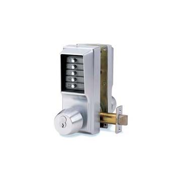 Unican 1041 Satin Chrome Digital Door Lock With Key Bypass & Passage