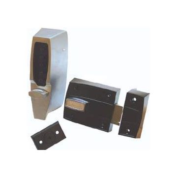 Unican 7106 (7006) Satin Chrome Digital Door Lock Rim With Hold Back