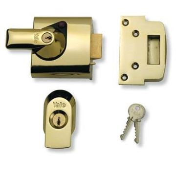 Yale PBS1 60mm High Security Nightlatch BS3621 Brasslux