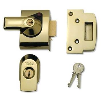 Yale PBS2 40mm High Security Nightlatch BS3621 Brasslux