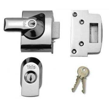 Yale PBS2 40mm High Security Nightlatch BS3621 Chrome