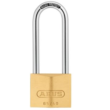 Abus 65HB 40 X 63 Brass Padlock Long Shackle