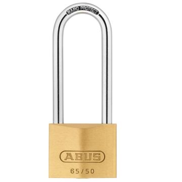 Abus 65HB 50 X 80 Brass Padlock Long Shackle