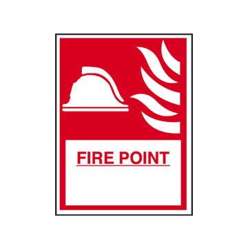 Fire Point 200Mm X 300Mm Rigid Plastic Sign