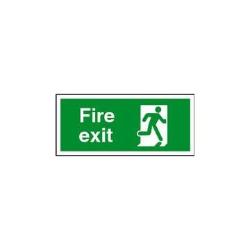 Fire Exit 300Mm X 150Mm Rigid Plastic Sign