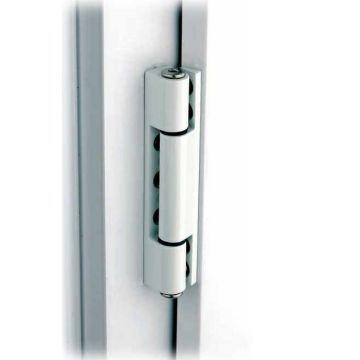 H115WHA White UPVC Angled Door Hinge (Single Hinge)