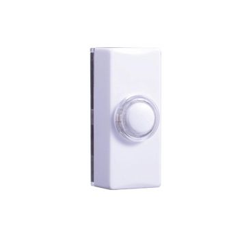 Byron 7730 White Wired Bell Push Illuminated