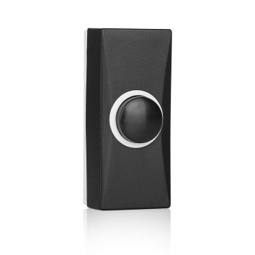 Byron 7900 Black Wired Bell Push Non Illuminated