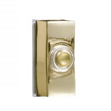 Byron 7960B Wired Polished Brass Bell Push