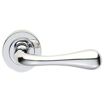 Manital AQ1CP Stella Round Rose Door Handle Polished Chrome