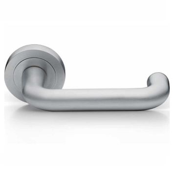 Manital AQ2SC Studio H Round Rose Door Handle Satin Chrome