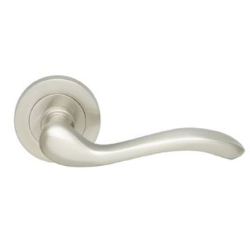 Manital AQ3SC Apollo Round Rose Door Handle Satin Chrome