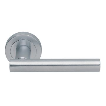 Manital AQ4SC Calla Round Rose Door Handle Satin Chrome