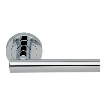 Manital AQ4CP Calla Round Rose Door Handle Polished Chrome