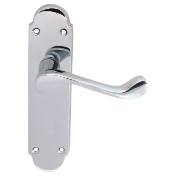 DL167CP Oakley Latch Door Handle Polished Chrome