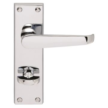 M30WCCP Victorian Bathroom Door Handle Polished Chrome