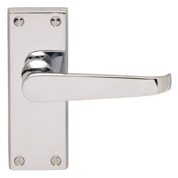 M31CP Victorian Latch Door Handle Polished Chrome