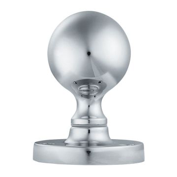 M48CP Victorian Ball Door Knob Polished Chrome