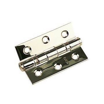 14885 76 X 51 X 2Mm P.Brass Ball Bearing Door Hinge Grade 7 Ce Marked