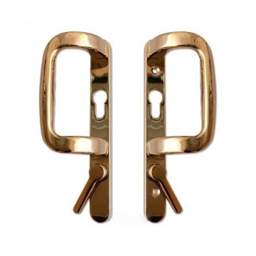 Sparta Patio Door Handle Gold PVD (Fuhr)