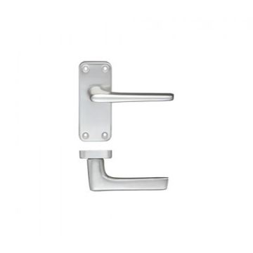 ZCA22 Lever On Latch Backplate Aluminium Door Handle