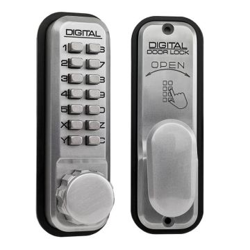 Lockey 2430 Digital Door Lock Satin Chrome