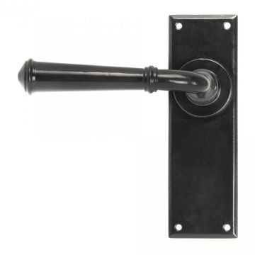 From The Anvil Regency Lever Latch Door Handle Set Black