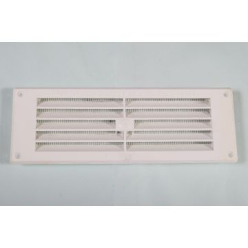 229 x 76mm Louvre Vent White