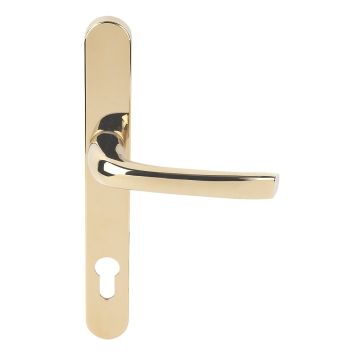 Mila ProLinea Lever Door Handle 92PZ 240mm Backplate Gold PVD (050424)