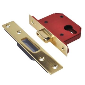 Union Strongbolt Euro Deadlock J21EUS Brass 63mm 