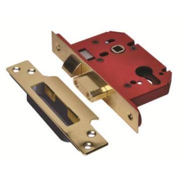 Union Strongbolt Euro Sashlock JL22EUS Brass 76mm