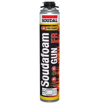 Soudafoam 4hr Fire Rated Expanding Foam Gun Grade 750ml BS476 Part 20