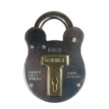 Squire 660 4Lever Galvanised Padlock 64mm