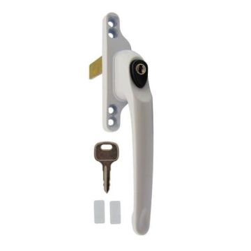 Cego Cadenza Locking Window Handle Right Hand White