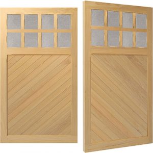 Woodrite Bidford side hinged timber garage door